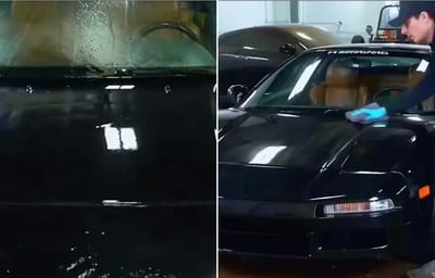 Man finds Acura NSX with hypersonic jet interior rotting in the woods