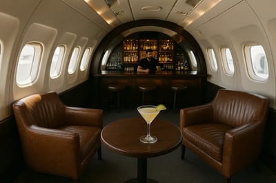 There's a bar in Palm Springs that's perfect for aviation fans as you sip cocktails inside 'airplane'