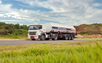 The inside of a tanker truck looks different to what you might expect