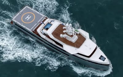 Burger King billionaire sails into Spain aboard his $100,000,000 Anawa explorer yacht and it’s a real whopper