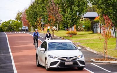 Big change in Australian city as motorists and cyclists share road as equals 