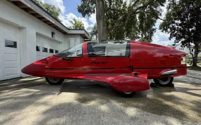 Bizarre 1985 Pulse Autocycle is a car crossed with a motorcycle with a jet fighter thrown in