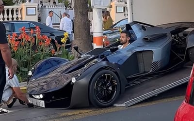 Billionaire pulls up to Monaco in a six-figure supercar toy with a layout inspired by Formula racing
