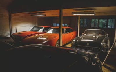 Incredible barn find collection discovered on an unmarked, unpaved road