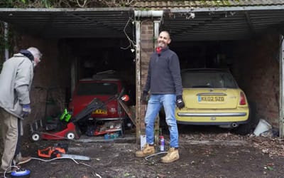 These barn find Minis had to be rescued from overgrown garage