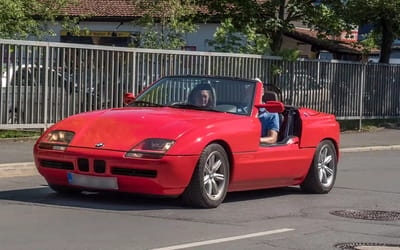 The BMW Z1 had completely unique sliding doors that could stay open whilst driving