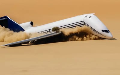 Scientists deliberately crashed a Boeing 727 into the desert to conduct important test