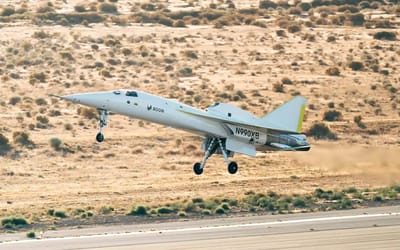 Boom Supersonic’s XB-1 reached unbelievable speeds above Mojave Desert as it creeps towards supersonic speeds