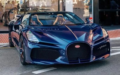 Bugatti has been testing the $5 million W16 Mistral Roadster in South of France