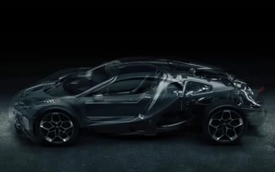 Bugatti shows what the Tourbillon looks like stripped down to its bare chassis