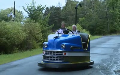 This incredible oversized bumper car is actually road-legal