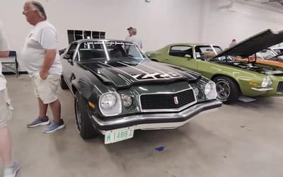 Absolutely pristine 1974 Chevy Camaro Z28 has just 1,800 miles on the clock and still has its original engine oil