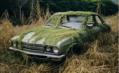 Man discovers Japan’s biggest car graveyard filled with classic cars