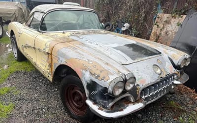 This 1958 Corvette sat abandoned in a California backyard for 35 years and it just hit the market for $33,999