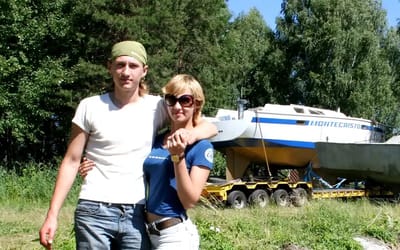 Couple spent 10 years building two huge homemade yachts in their backyard