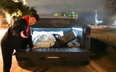 YouTuber tried living in a Cybertruck to see how practical it actually is