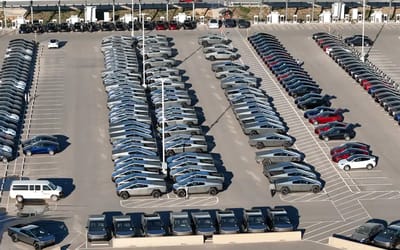 A record amount of Tesla’s parked together reveals the astonishing Cybertruck production run rate