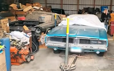 Man travels to USA warehouse and finds secret stash of rare Dodge Chargers