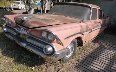 A very rare 1959 Dodge Viscount that showed up in Canada gets its first wash in a decade