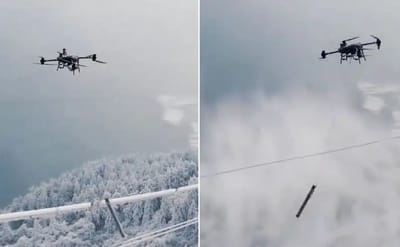 Satisfying video of drone removing ice from power lines becomes the internet’s obsession