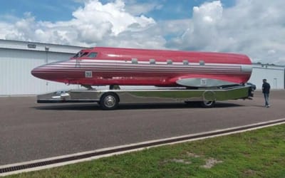 Man who converted Elvis’s private jet into an RV reveals eyewatering cost