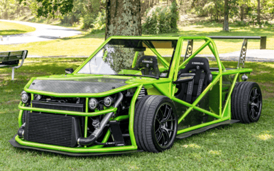 This car looks like a 'Mad Max' movie prop but it's actually a Subaru Exotruck that's real and road-legal