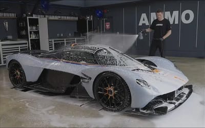 Touching the wrong button when washing $4M Aston Martin Valkyrie could lead to a $220K problem