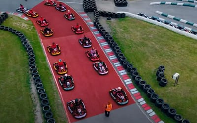 F1 driver enters amateur kart race disguised as old man to see if he can fool everyone