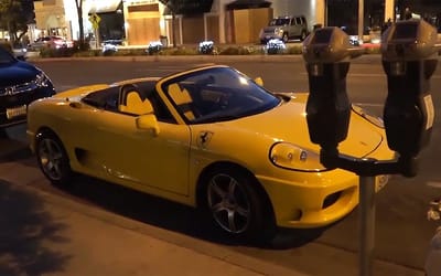 Influencers spotted flexing Ferrari around Beverly Hills but it turns out to be completely fake