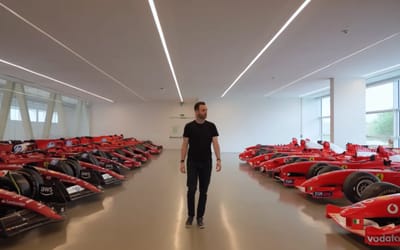 Man gets exclusive access to Ferrari's secret F1 bunker and he discovers hundreds of millions of dollars' worth of legendary vehicles
