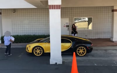 17-year-old goes to the DMV and takes his driver's test in a Bugatti Chiron