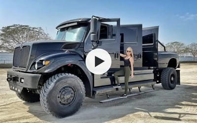 This monster pickup truck with 6 doors costs $500,000