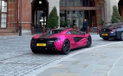 Mystery of bright pink McLaren 570s that hasn’t moved from hotel in four years may have been solved