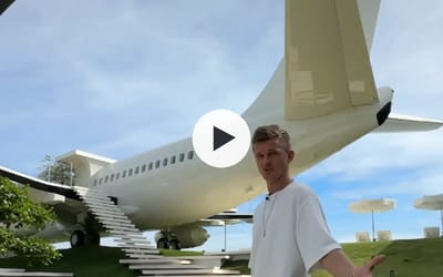 Owner of private jet villa reveals its coolest features in exclusive tour