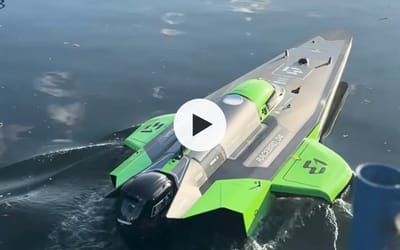 Racebird E1 is the spaceship-like supercar of the seas