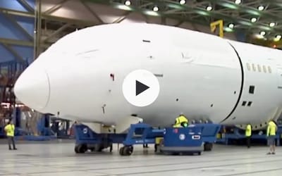 How the Boeing 787 Dreamliner is put together within the space of two days