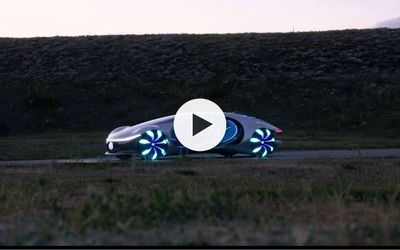 The Mercedes AVTR can crawl sideways