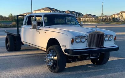 Rolls-Royce made into a pickup truck was created to tow other Rolls-Royces