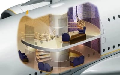 Incredible designs show Airbus A380 converted into a ‘flying palace’ that never was