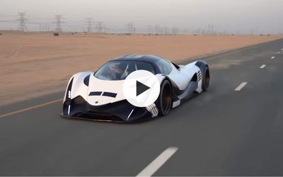 World’s first person to drive the Devel Sixteen