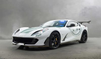 Dubai police adds a 800 HP Mansory Ferrari 812 Superfast to its extremely exotic fleet of cars