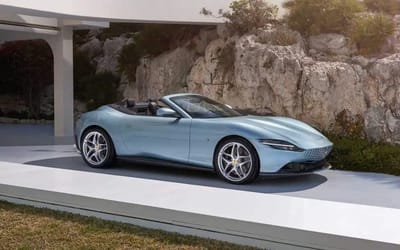 Ferrari unveils its brand new Roma Spider, a four-seater convertible for the filthy rich