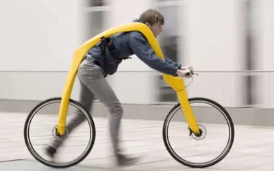 Bizarre pedal-less bicycle doesn’t have a seat or chains but is ‘more comfortable than a regular bike’