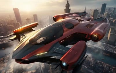 Imagining a world where supercars soar through the skies