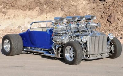 1927 Ford ‘Double Trouble’ boasts dual engines, quad blowers, and custom chassis from Nevada