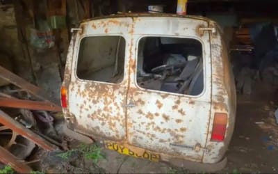 Urban explorer uncovers ultra-rare Ford Escort in a car graveyard