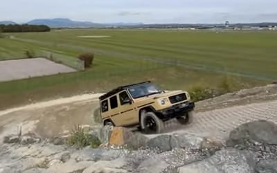 Mercedes G-Wagen conquers a 100% grade slope in Europe proving it’s a true off-road beast