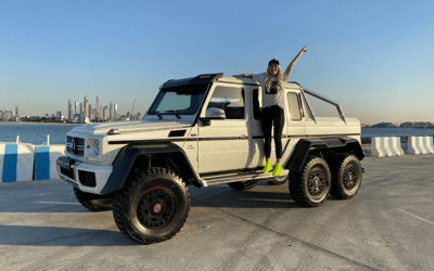 Supercar Blondie shows off $800,000 G-Wagen that  has a wild world record