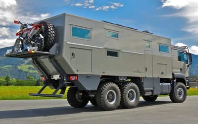 This 8-tonne beast is the ultimate survival camper for the zombie apocalypse… but it costs the same as a Bugatti