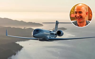 Jeff Bezos’ private jet hangar is predictably full of the most extra planes available